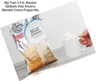 Big Train 3.5 lb. Banana Splitastic Kidz Kreamz Blended Creme Frappe Mix