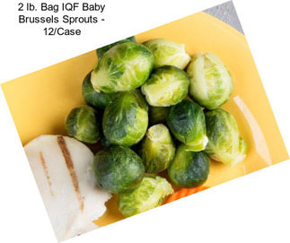 2 lb. Bag IQF Baby Brussels Sprouts - 12/Case