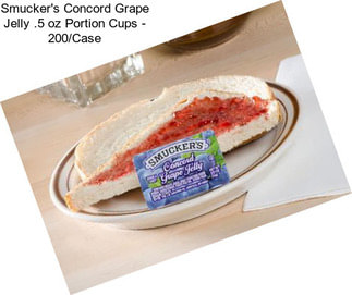 Smucker\'s Concord Grape Jelly .5 oz Portion Cups - 200/Case