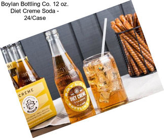 Boylan Bottling Co. 12 oz. Diet Creme Soda - 24/Case