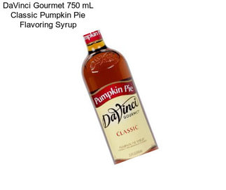 DaVinci Gourmet 750 mL Classic Pumpkin Pie Flavoring Syrup