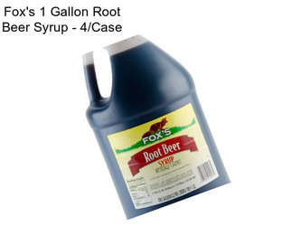 Fox\'s 1 Gallon Root Beer Syrup - 4/Case