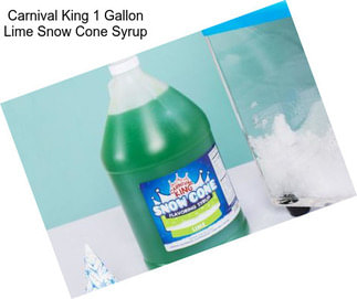 Carnival King 1 Gallon Lime Snow Cone Syrup