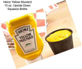 Heinz Yellow Mustard 13 oz. Upside Down Squeeze Bottle