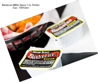 Barbecue (BBQ) Sauce 1 oz. Portion Cup - 100/Case