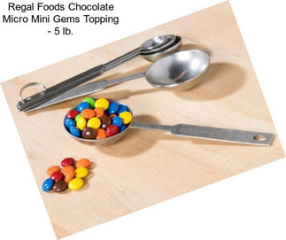 Regal Foods Chocolate Micro Mini Gems Topping - 5 lb.