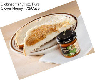 Dickinson\'s 1.1 oz. Pure Clover Honey - 72/Case