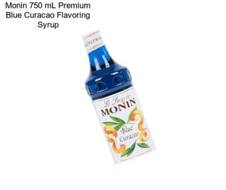 Monin 750 mL Premium Blue Curacao Flavoring Syrup