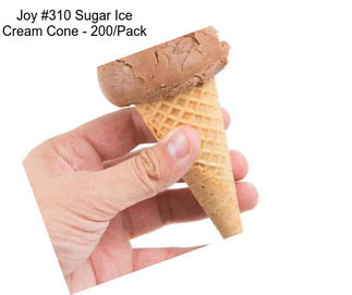 Joy #310 Sugar Ice Cream Cone - 200/Pack
