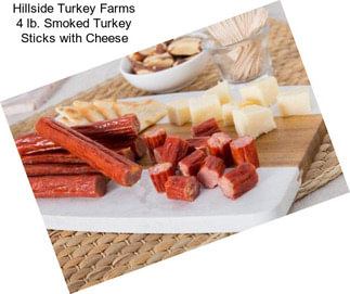 Hillside Turkey Farms 4 lb. Smoked Turkey Sticks with Cheese