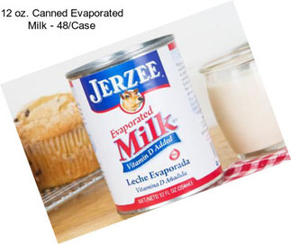 12 oz. Canned Evaporated Milk - 48/Case