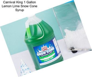 Carnival King 1 Gallon Lemon Lime Snow Cone Syrup