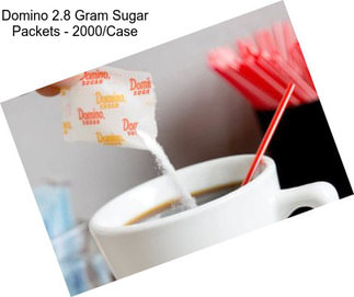 Domino 2.8 Gram Sugar Packets - 2000/Case