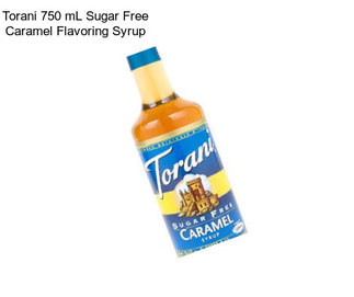 Torani 750 mL Sugar Free Caramel Flavoring Syrup