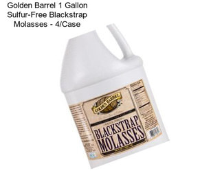 Golden Barrel 1 Gallon Sulfur-Free Blackstrap Molasses - 4/Case