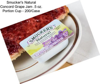 Smucker\'s Natural Concord Grape Jam .5 oz. Portion Cup - 200/Case