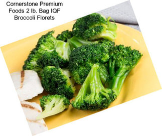 Cornerstone Premium Foods 2 lb. Bag IQF Broccoli Florets