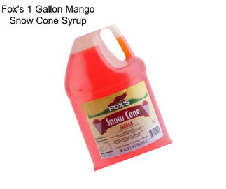 Fox\'s 1 Gallon Mango Snow Cone Syrup