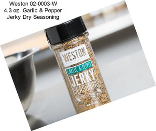 Weston 02-0003-W 4.3 oz. Garlic & Pepper Jerky Dry Seasoning