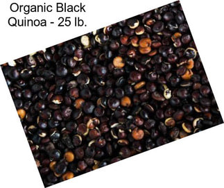 Organic Black Quinoa - 25 lb.