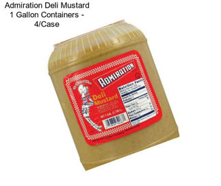 Admiration Deli Mustard 1 Gallon Containers - 4/Case