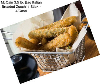 McCain 3.5 lb. Bag Italian Breaded Zucchini Stick - 4/Case