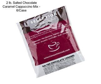 2 lb. Salted Chocolate Caramel Cappuccino Mix - 6/Case
