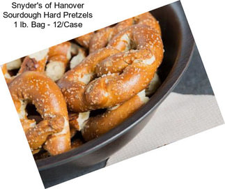 Snyder\'s of Hanover Sourdough Hard Pretzels 1 lb. Bag - 12/Case