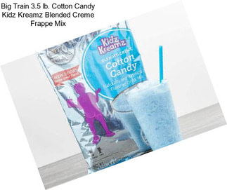 Big Train 3.5 lb. Cotton Candy Kidz Kreamz Blended Creme Frappe Mix