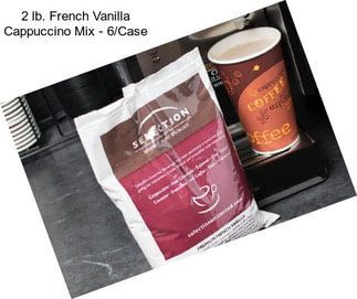 2 lb. French Vanilla Cappuccino Mix - 6/Case