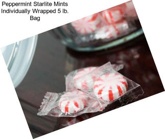 Peppermint Starlite Mints Individually Wrapped 5 lb. Bag