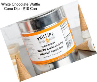 White Chocolate Waffle Cone Dip - #10 Can