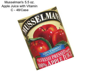 Musselman\'s 5.5 oz. Apple Juice with Vitamin C - 48/Case