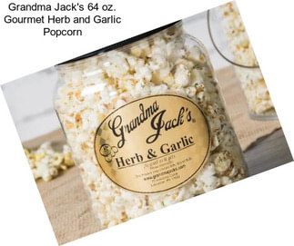 Grandma Jack\'s 64 oz. Gourmet Herb and Garlic Popcorn