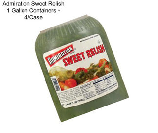 Admiration Sweet Relish 1 Gallon Containers - 4/Case
