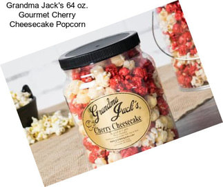 Grandma Jack\'s 64 oz. Gourmet Cherry Cheesecake Popcorn