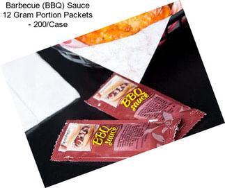 Barbecue (BBQ) Sauce 12 Gram Portion Packets - 200/Case
