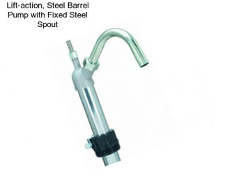 Lift-action, Steel Barrel Pump with Fixed Steel Spout