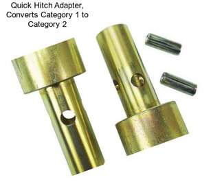 Quick Hitch Adapter, Converts Category 1 to Category 2