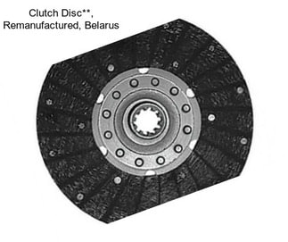 Clutch Disc**, Remanufactured, Belarus