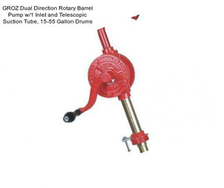 GROZ Dual Direction Rotary Barrel Pump w/1\