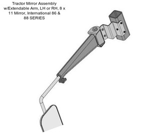 Tractor Mirror Assembly w/Extendable Arm, LH or RH, 8\