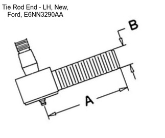 Tie Rod End - LH, New, Ford, E6NN3290AA