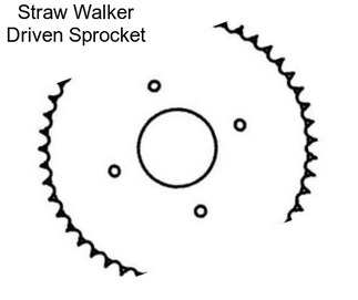 Straw Walker Driven Sprocket