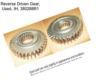 Reverse Driven Gear, Used, IH, 380288R1
