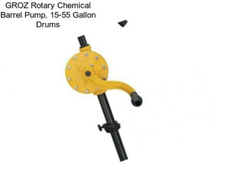 GROZ Rotary Chemical Barrel Pump, 15-55 Gallon Drums