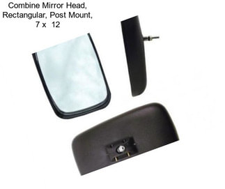 Combine Mirror Head, Rectangular, Post Mount, 7\