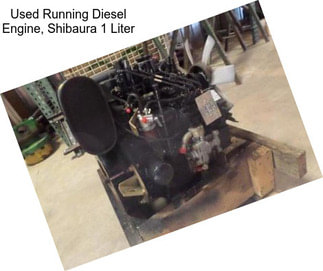 Used Running Diesel Engine, Shibaura 1 Liter