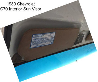 1980 Chevrolet C70 Interior Sun Visor