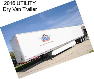 2016 UTILITY Dry Van Trailer